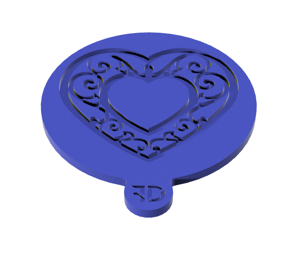 Tuile Coeur Arabesque Food Design